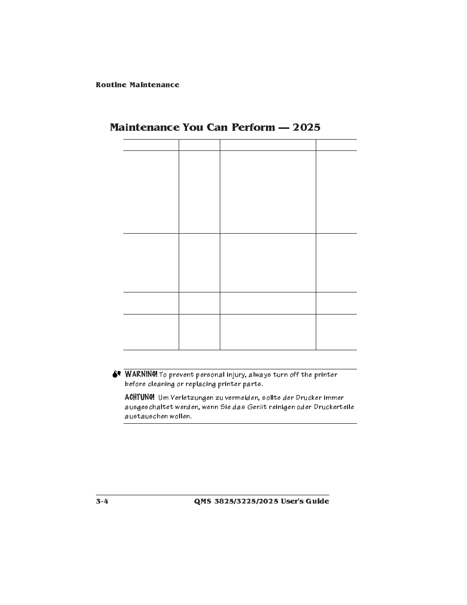 Maintenance you can perform — 2025, Maintenance you can perform  2025 | Xerox 2025 User Manual | Page 66 / 222