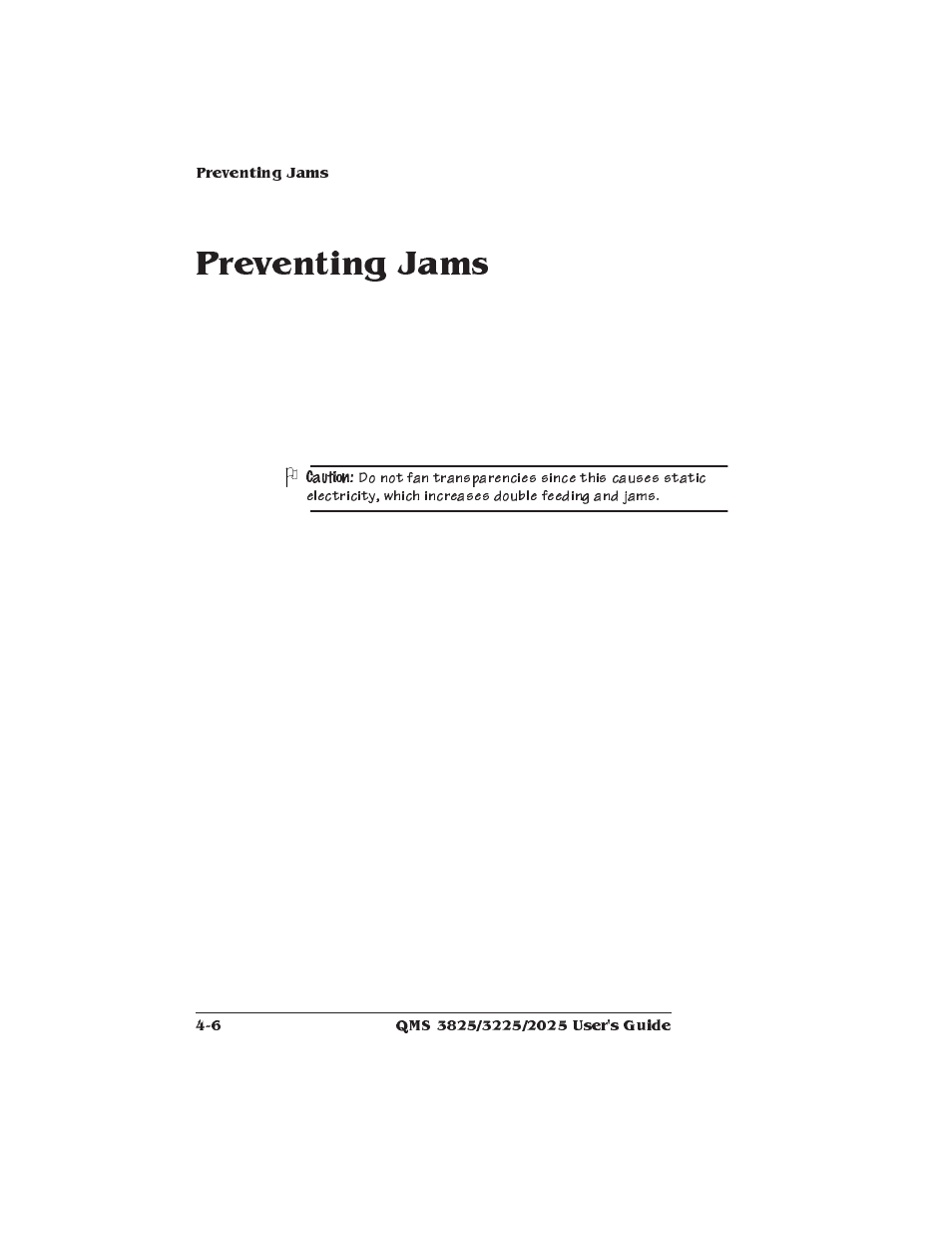 Preventing jams, Preventing paper jams | Xerox 2025 User Manual | Page 96 / 222