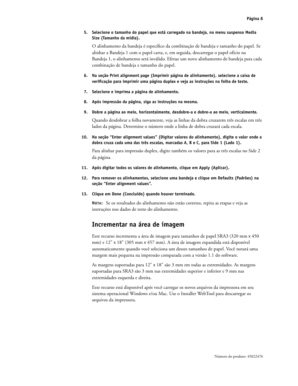 Incrementar na área de imagem | Xerox X12 User Manual | Page 66 / 70