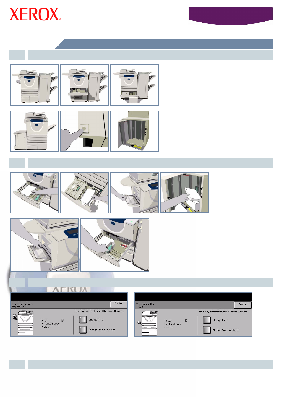 How to load paper | Xerox 5638 User Manual | Page 9 / 10