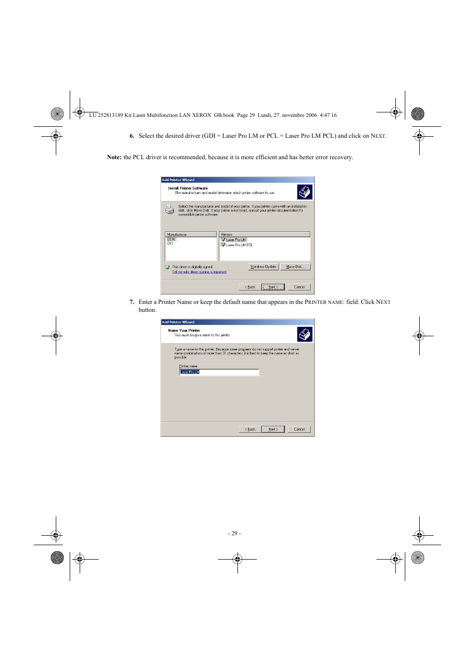 Xerox FaxCentre F2121 User Manual | Page 29 / 112