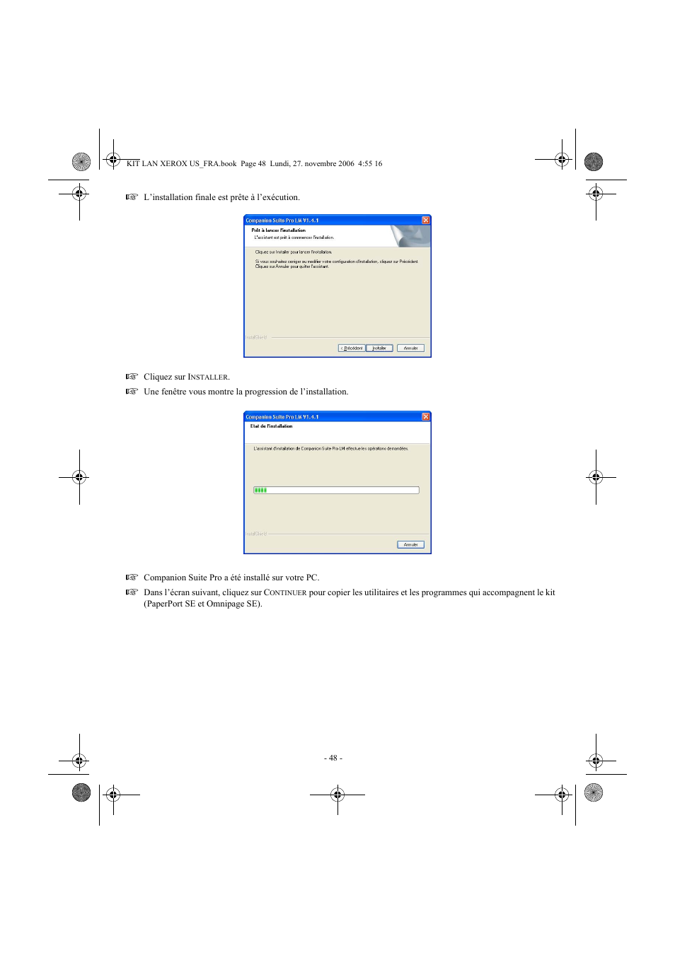 Xerox FaxCentre F2121 User Manual | Page 48 / 112