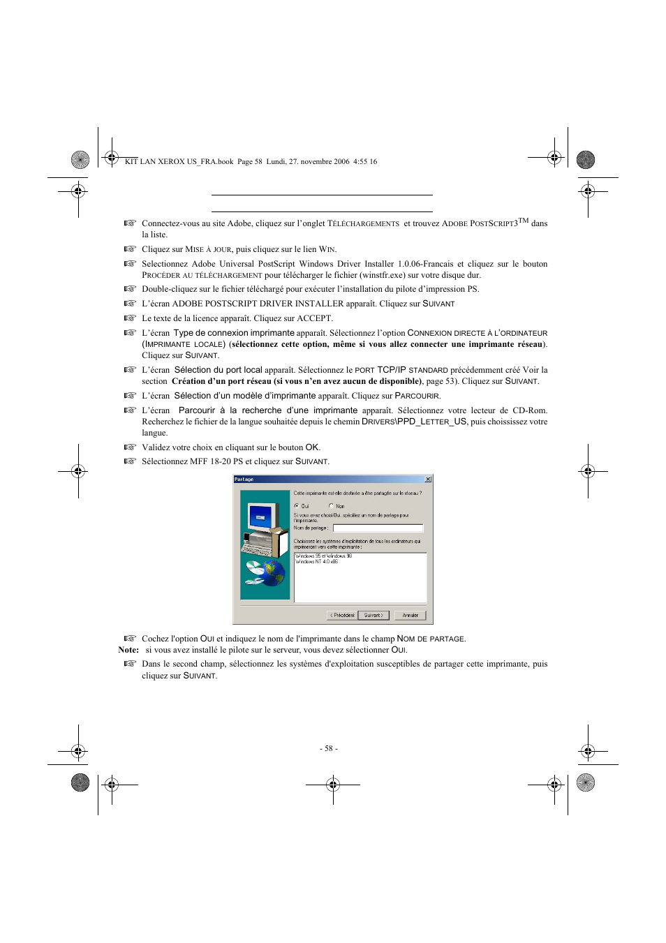 Xerox FaxCentre F2121 User Manual | Page 58 / 112