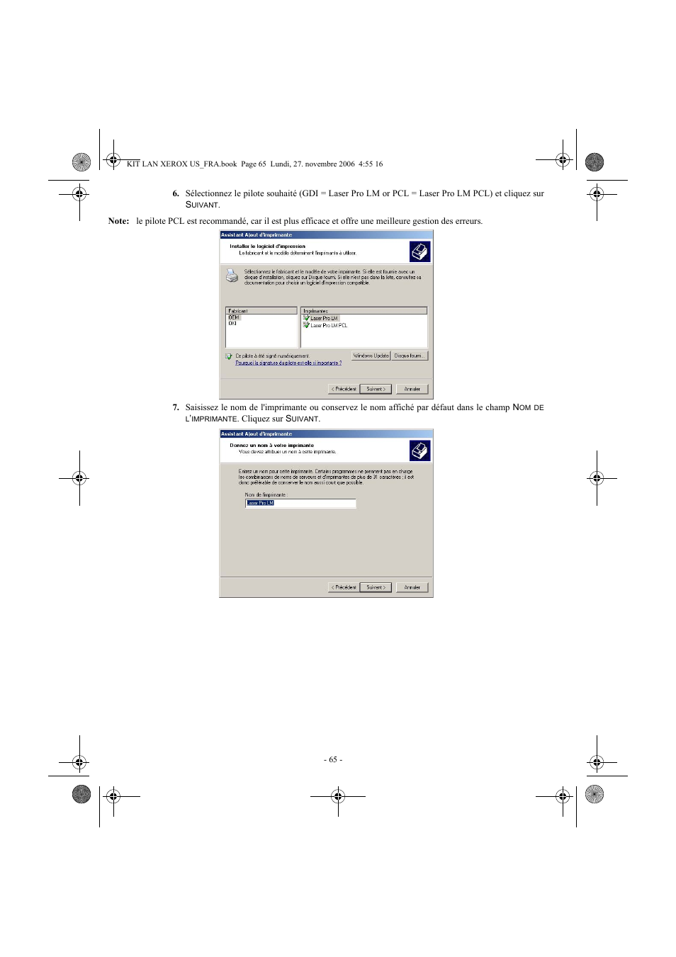 Xerox FaxCentre F2121 User Manual | Page 65 / 112