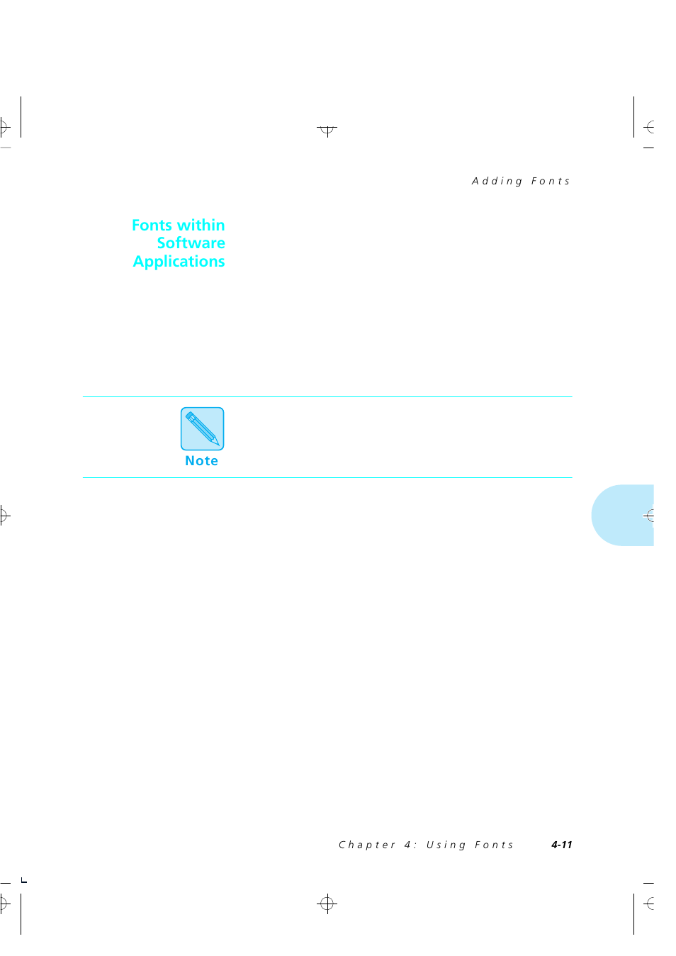 Fonts within software applications | Xerox 4505/4505ps User Manual | Page 127 / 286