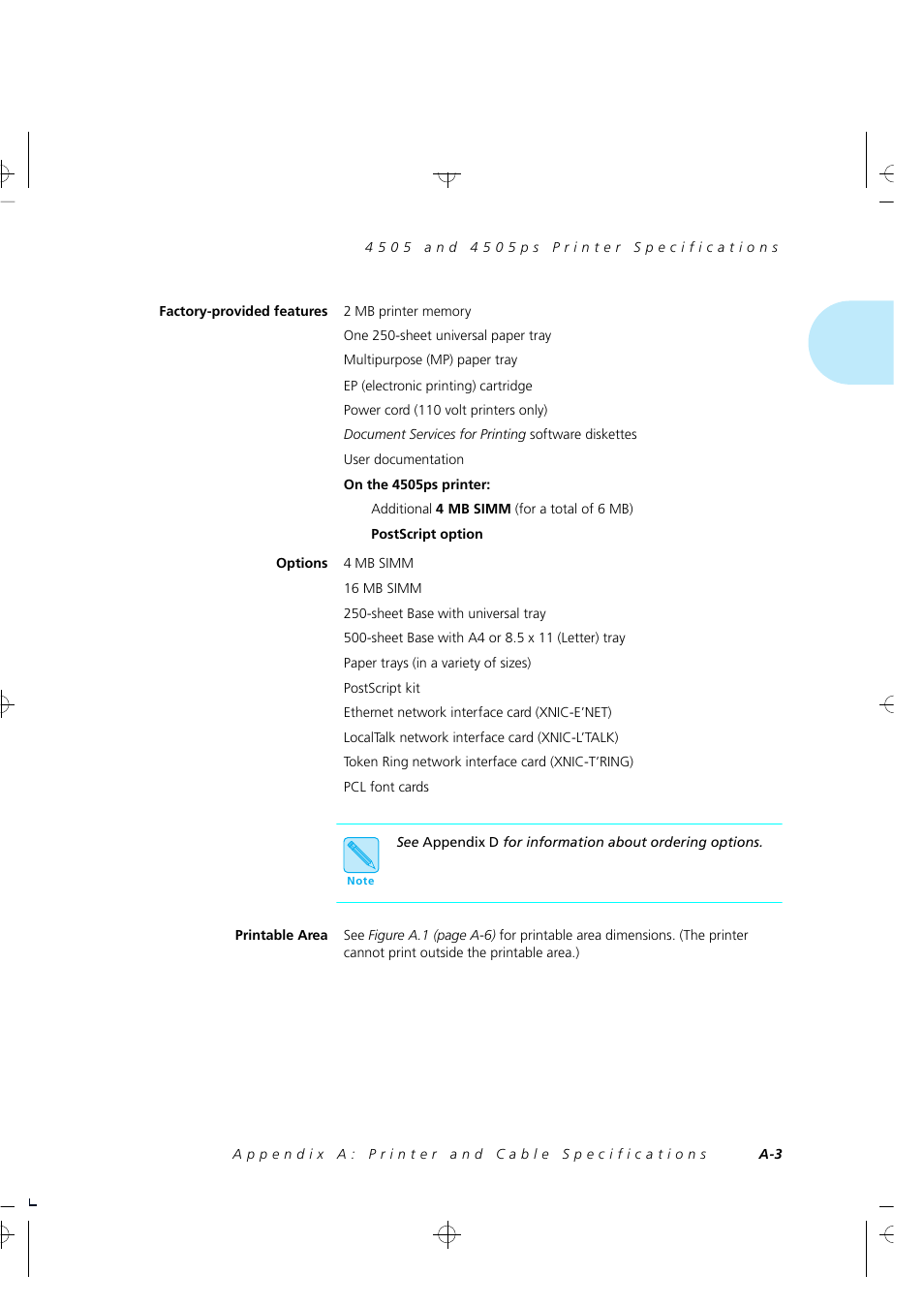 Xerox 4505/4505ps User Manual | Page 205 / 286
