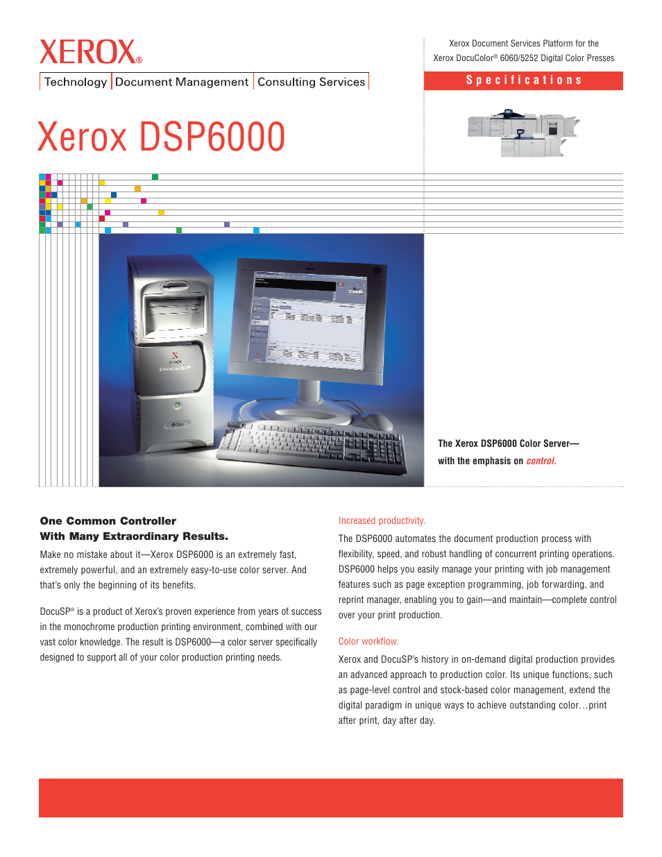 Xerox DocuColor 5252 User Manual | 2 pages