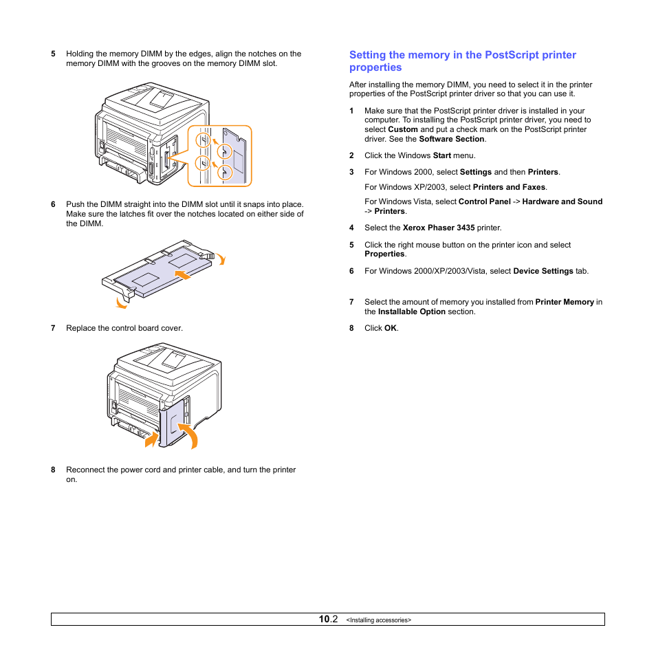 Xerox Phaser 3435 User Manual | Page 57 / 98