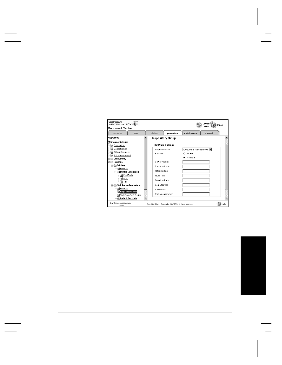 16 . int ern et se rv ic es | Xerox 480 ST User Manual | Page 193 / 322