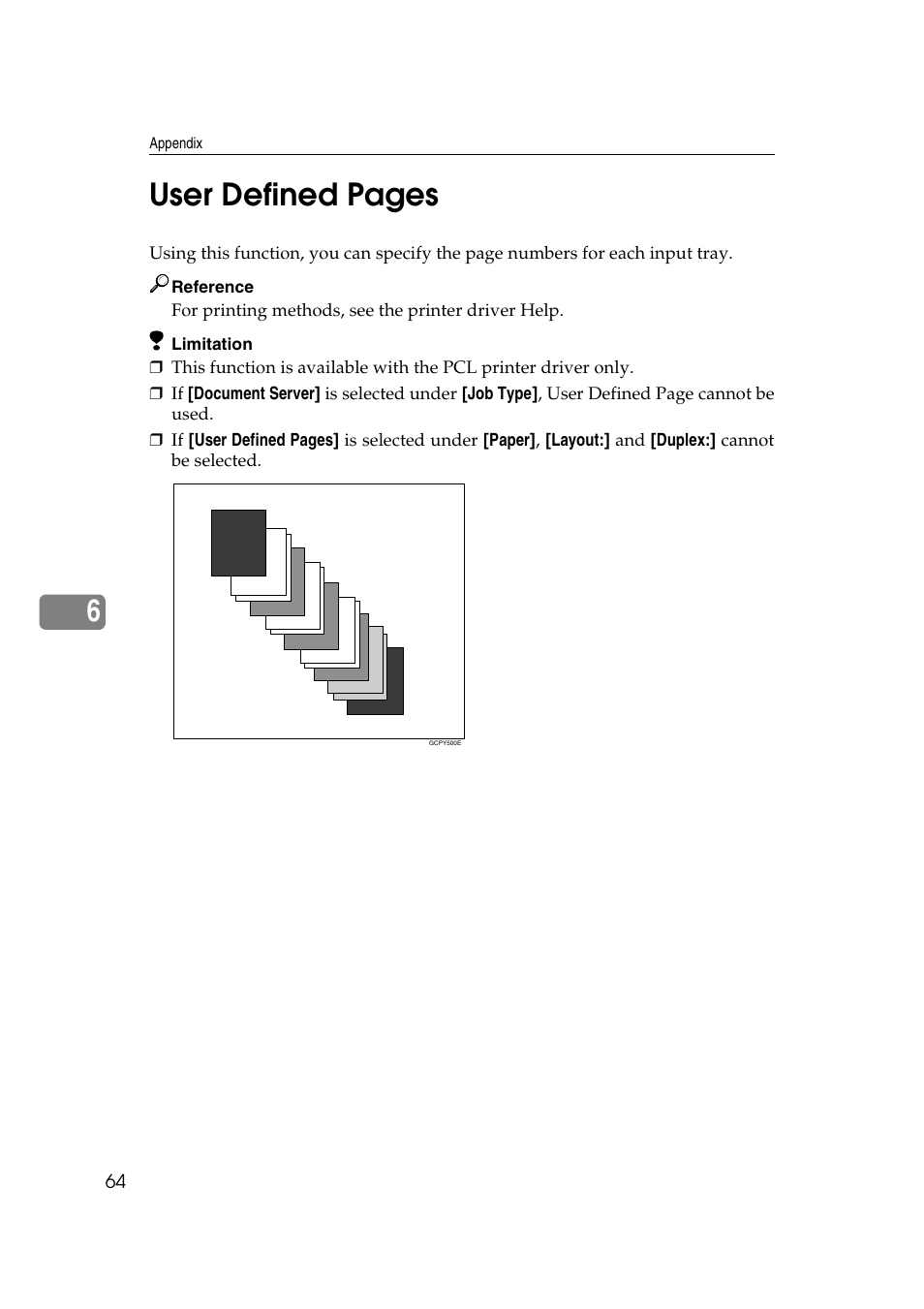 6user defined pages | Xerox 2045e User Manual | Page 68 / 78