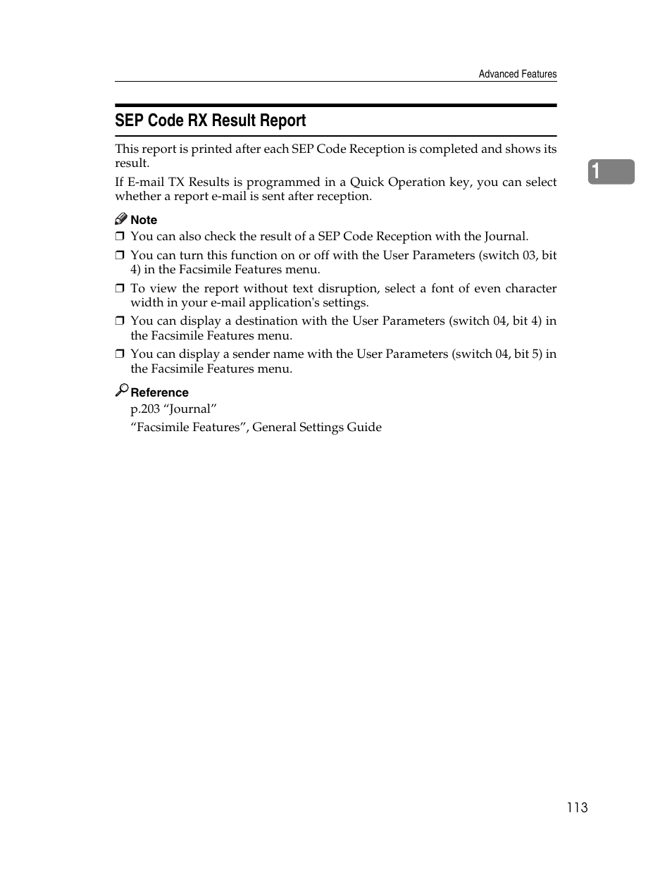 Sep code rx result report | Xerox C3000 User Manual | Page 123 / 298