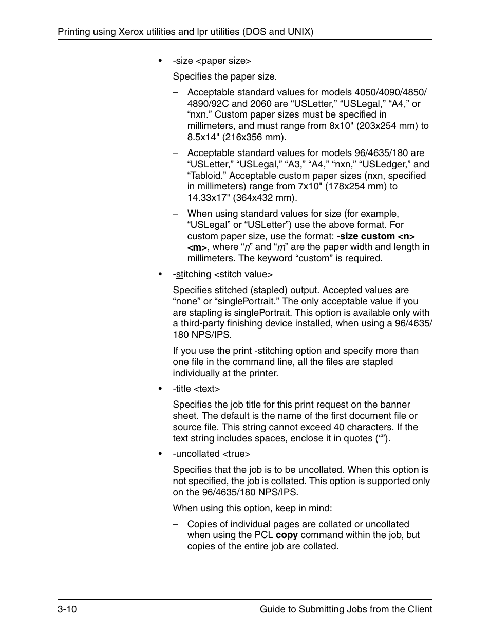 Xerox DocuPrint 721P90350 User Manual | Page 60 / 216