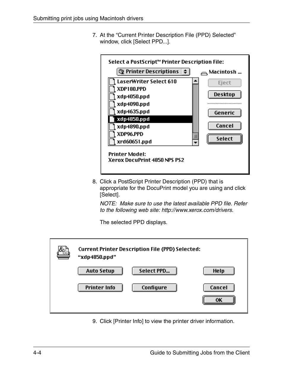 Xerox DocuPrint 721P90350 User Manual | Page 92 / 216
