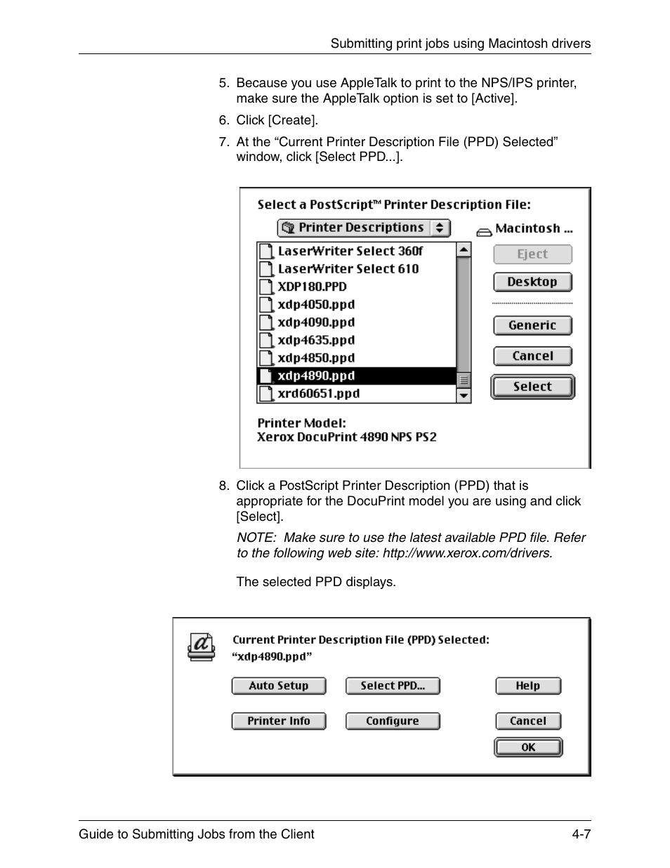 Xerox DocuPrint 721P90350 User Manual | Page 95 / 216