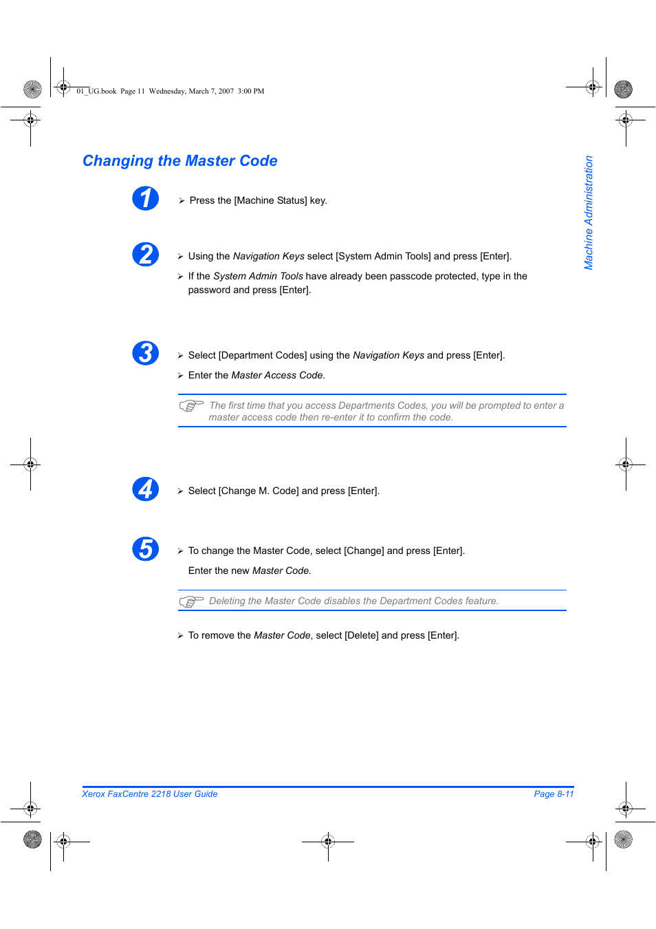Xerox FaxCentre 2218 User Manual | Page 157 / 212