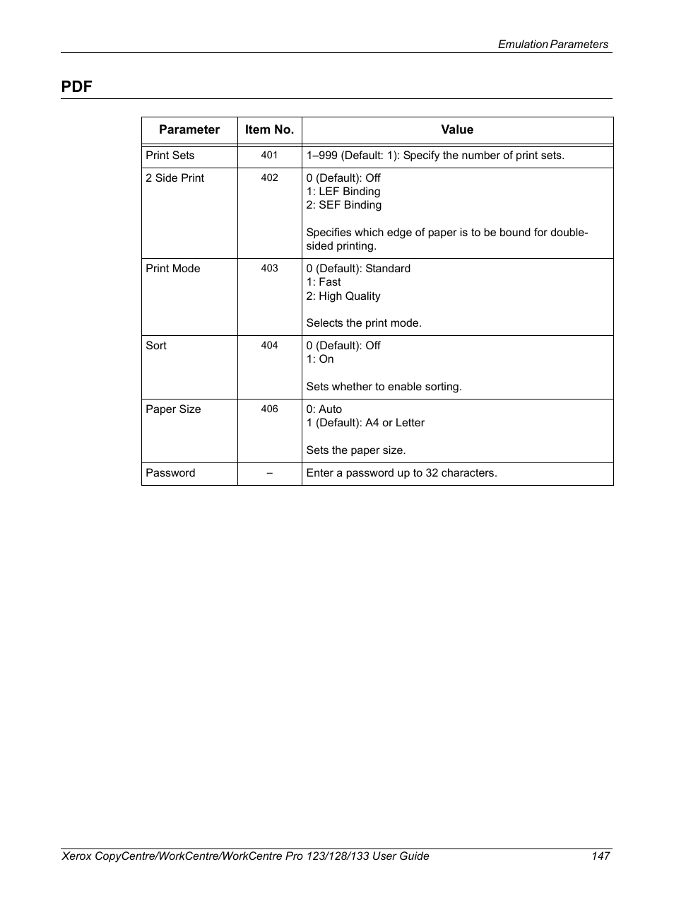 Xerox 604P18057 User Manual | Page 147 / 364