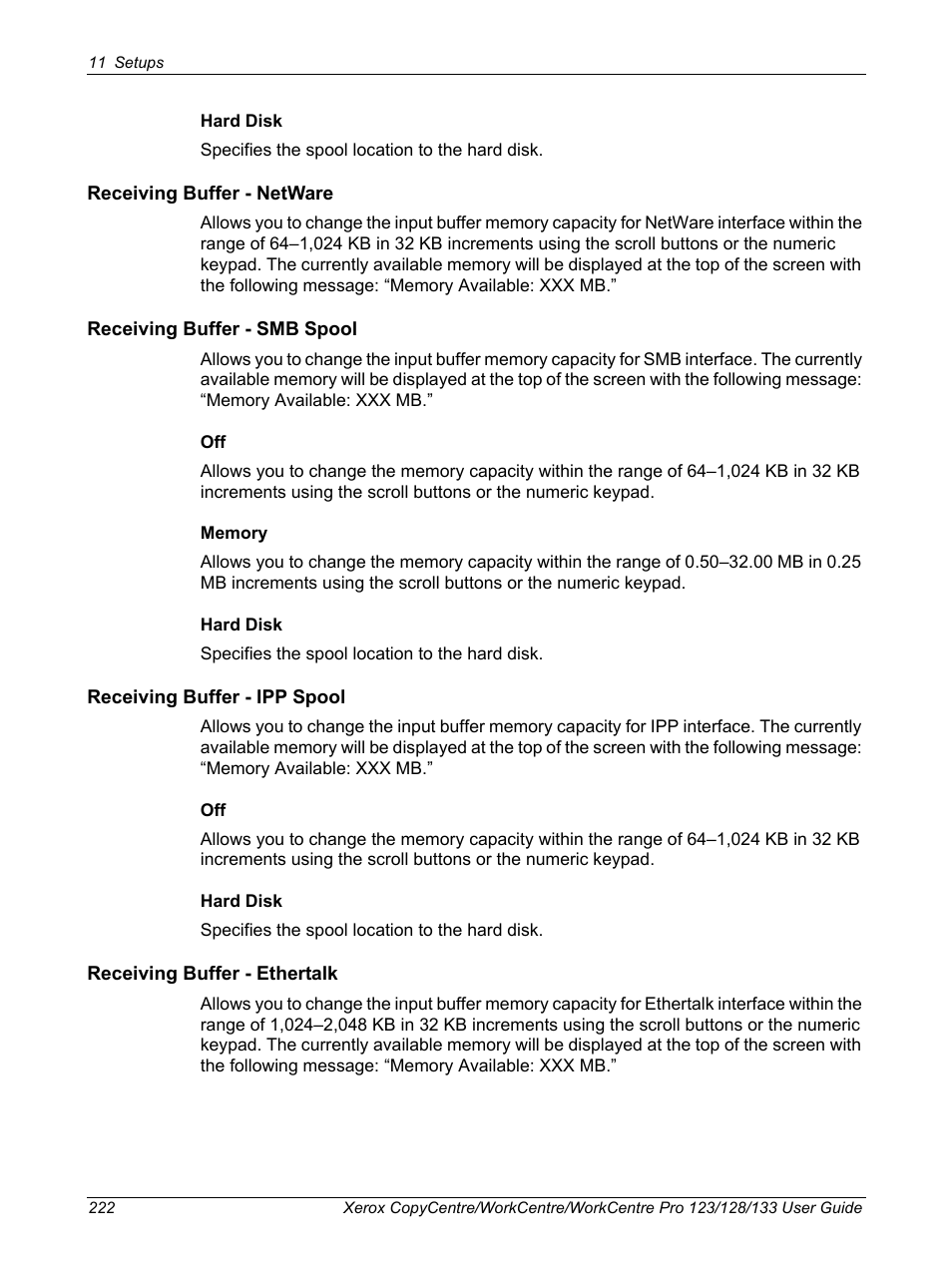 Xerox 604P18057 User Manual | Page 222 / 364