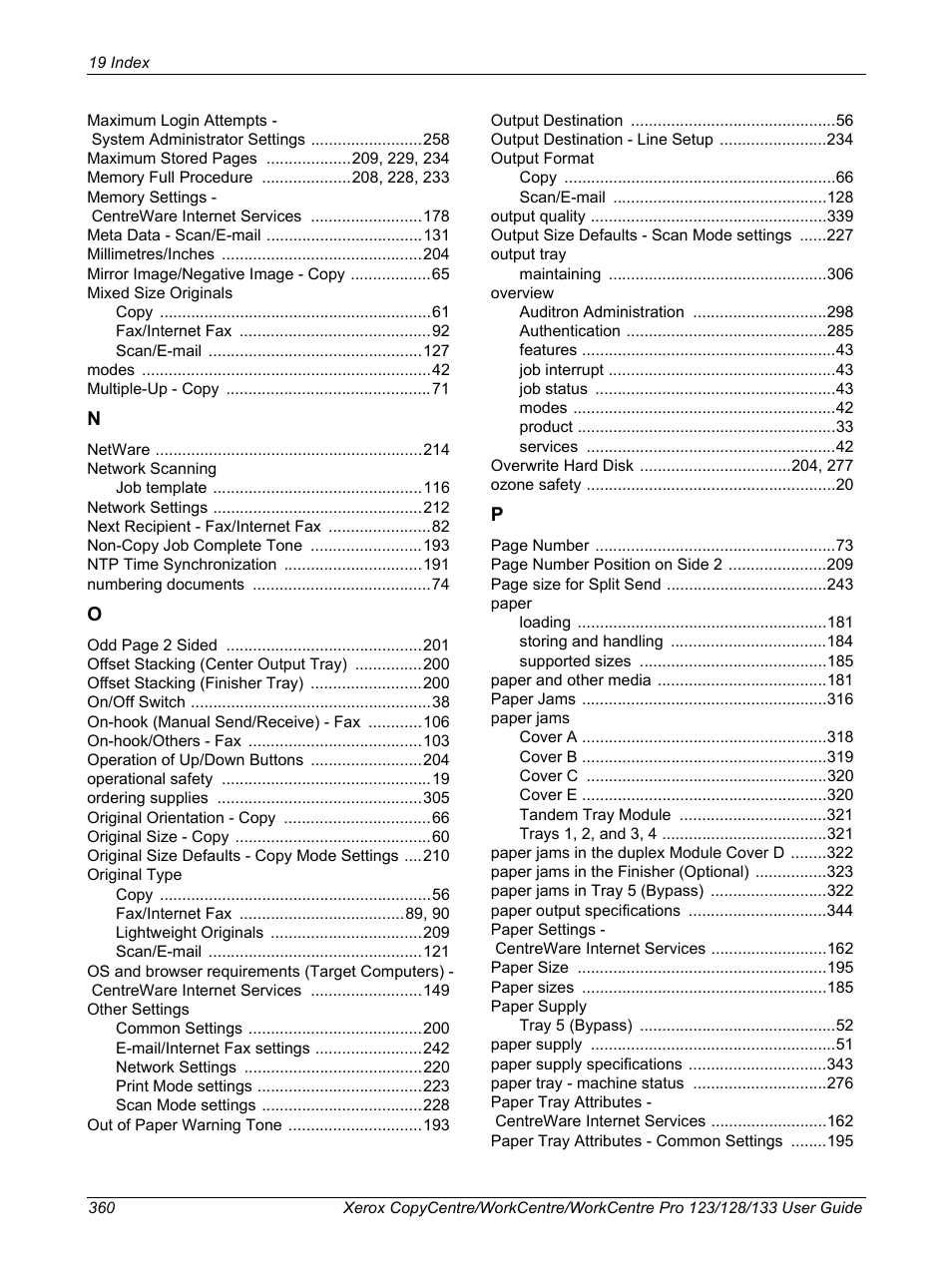 Xerox 604P18057 User Manual | Page 360 / 364