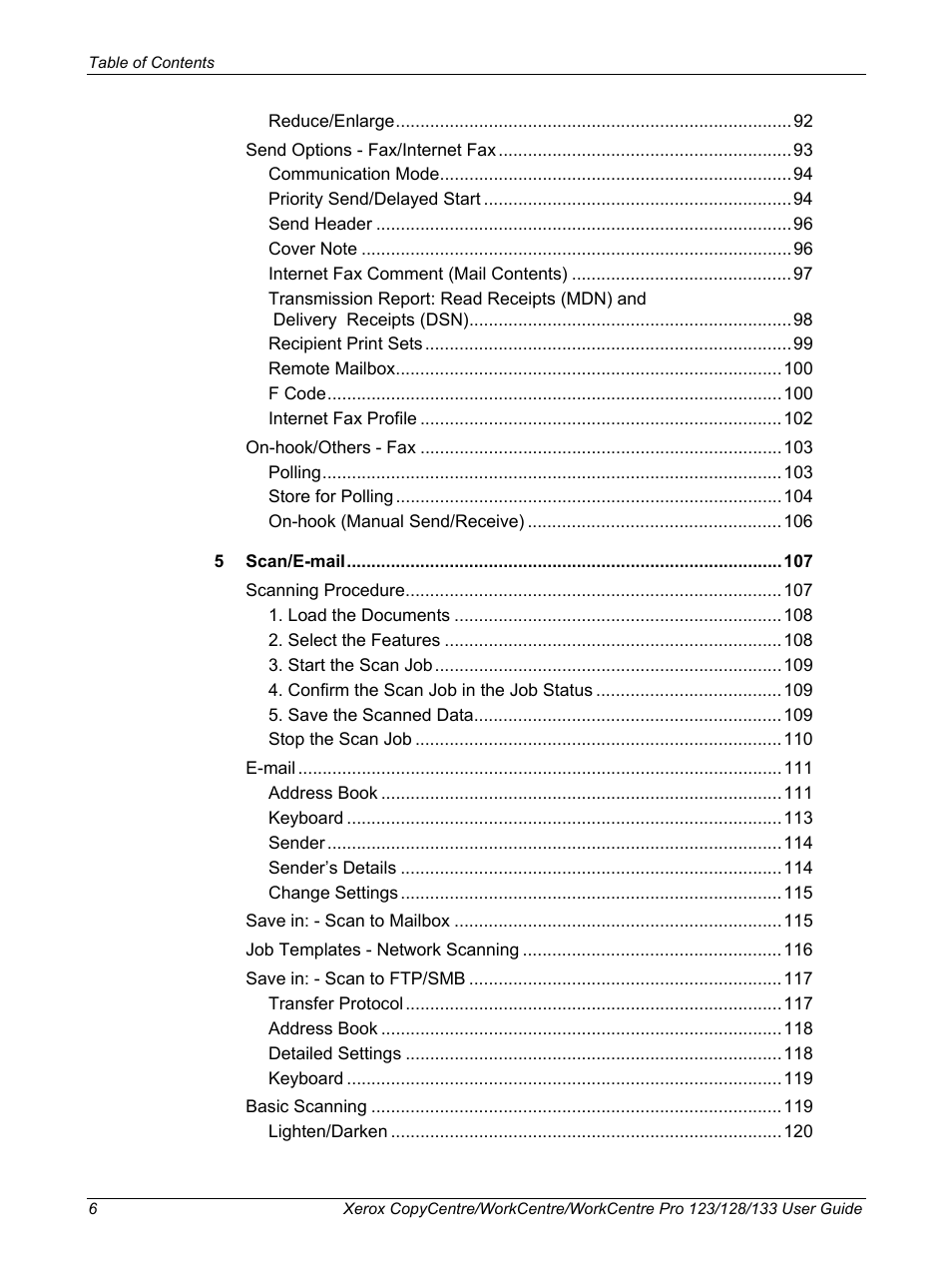 Xerox 604P18057 User Manual | Page 6 / 364