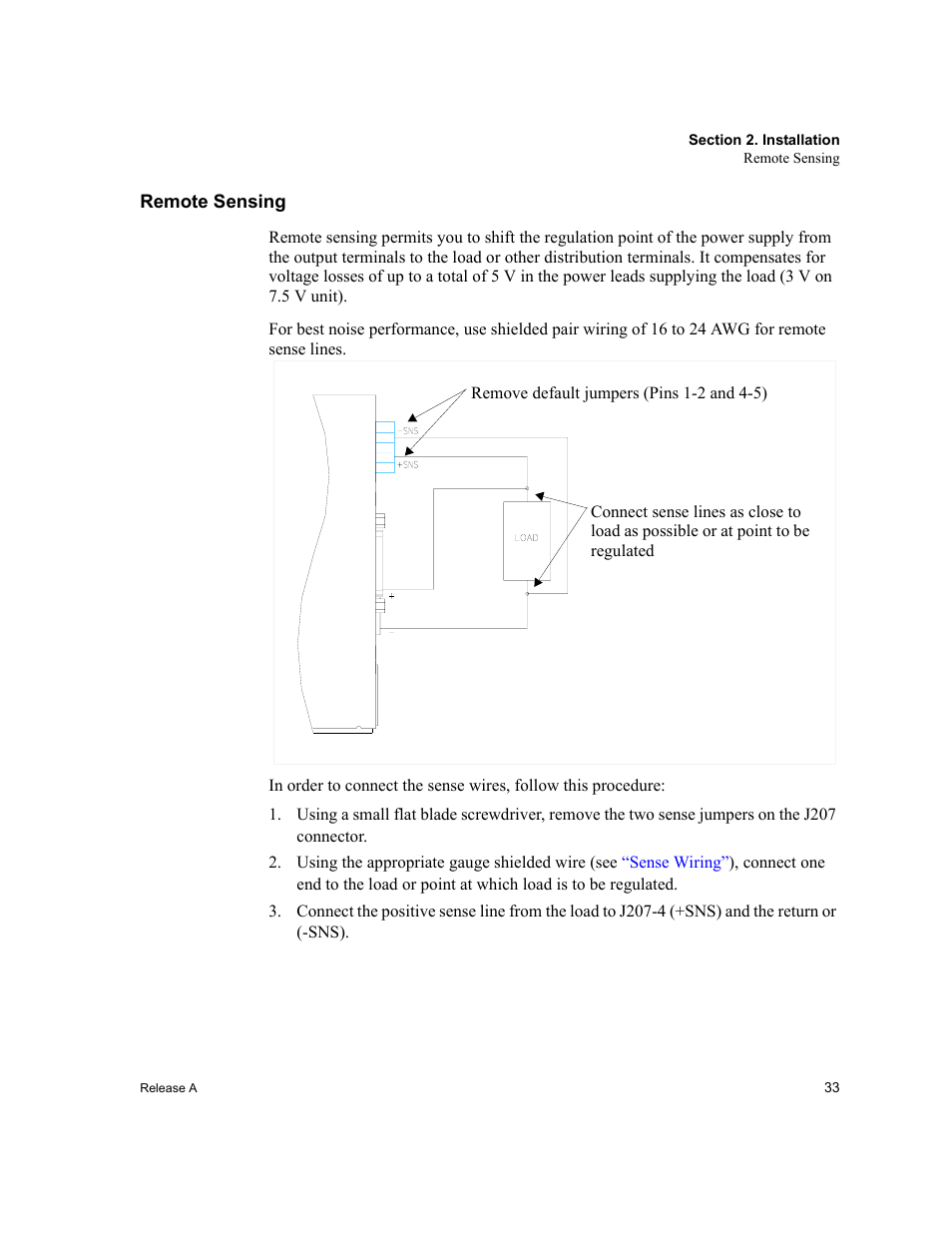 Remote sensing | Xantrex Technology XPD 60-9 User Manual | Page 35 / 56