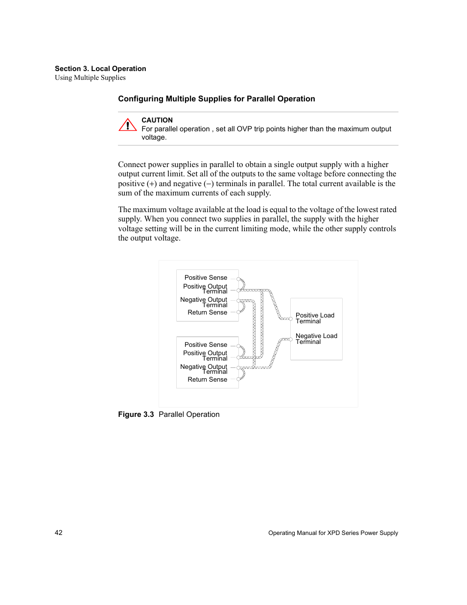 Figure 3.3 parallel operation | Xantrex Technology XPD 60-9 User Manual | Page 44 / 56