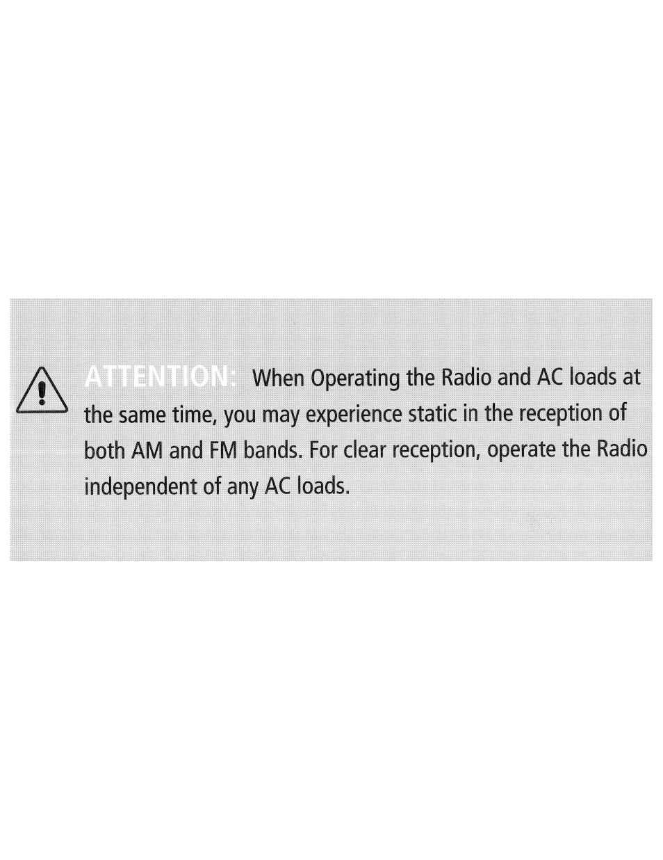 Note on radio operation | Xantrex Technology 600HD User Manual | Page 64 / 64
