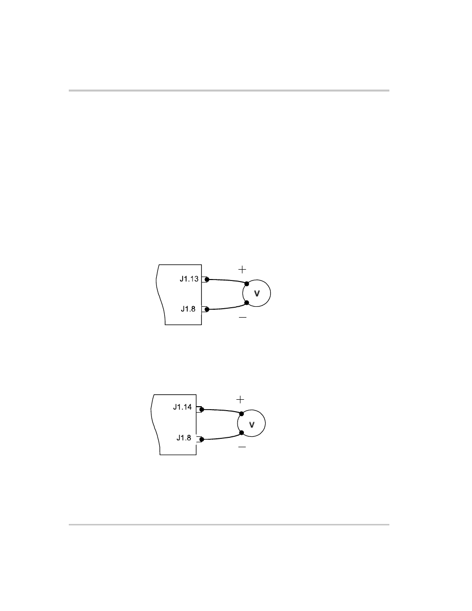 Voltage and current readback, Voltage and current readback –18, Figure 4-8 | Voltage readback using apg connector j1 –18, Figure 4-9, Current readback using apg connector j1 –18 | Xantrex Technology XTR 850 Watt User Manual | Page 110 / 274