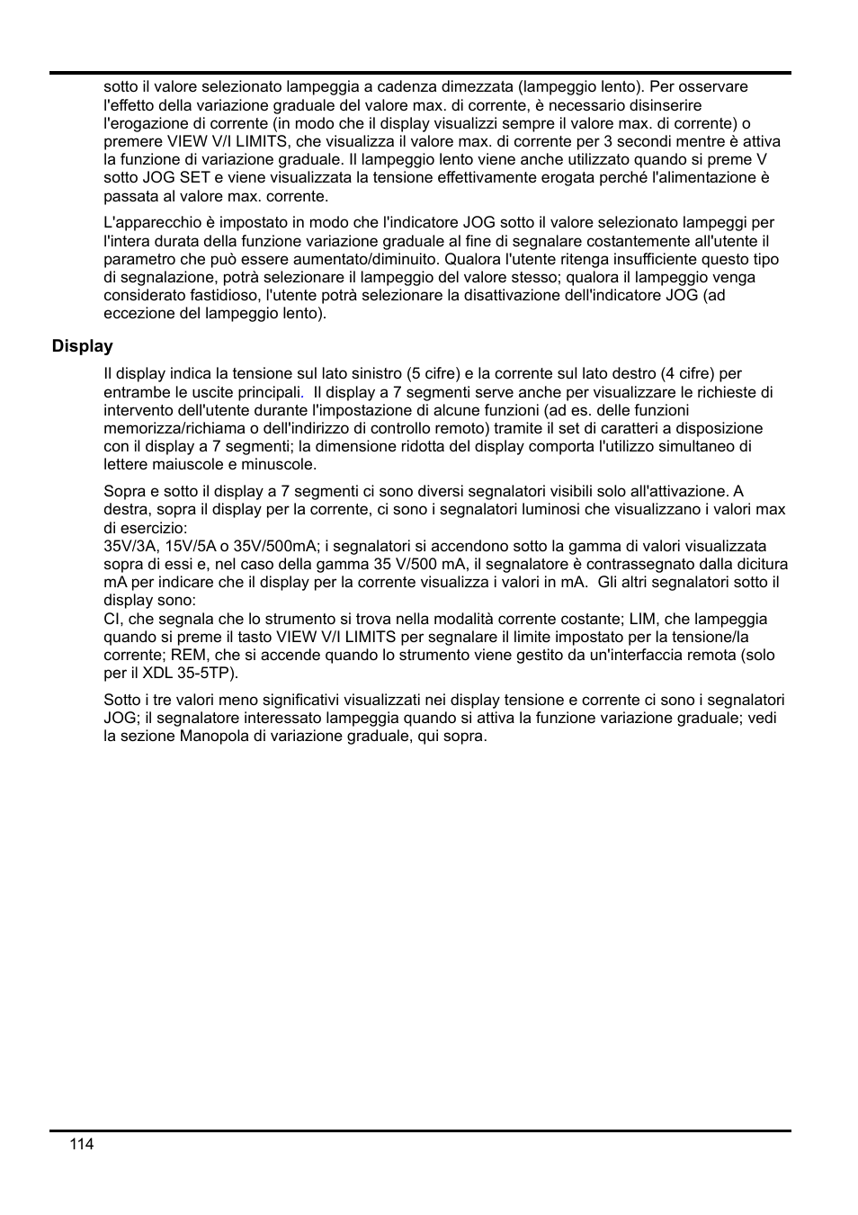 Display | Xantrex Technology XDL 35-5T User Manual | Page 116 / 180