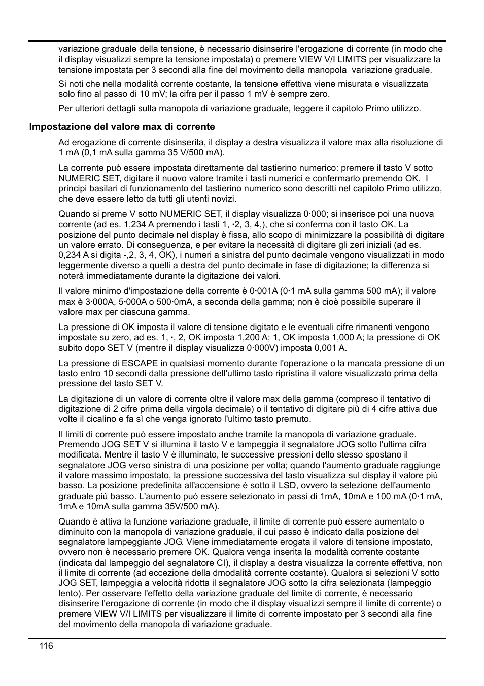 Impostazione del valore max di corrente | Xantrex Technology XDL 35-5T User Manual | Page 118 / 180