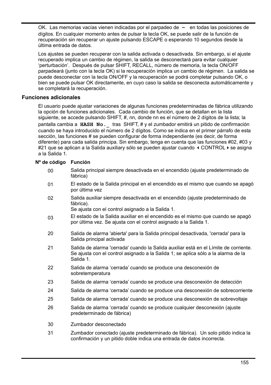Funciones adicionales | Xantrex Technology XDL 35-5T User Manual | Page 157 / 180