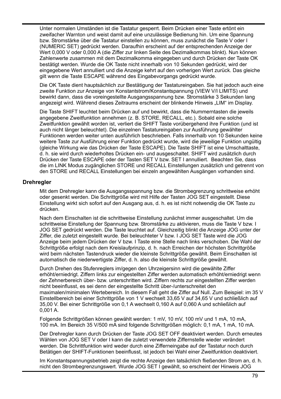 Drehregler | Xantrex Technology XDL 35-5T User Manual | Page 81 / 180