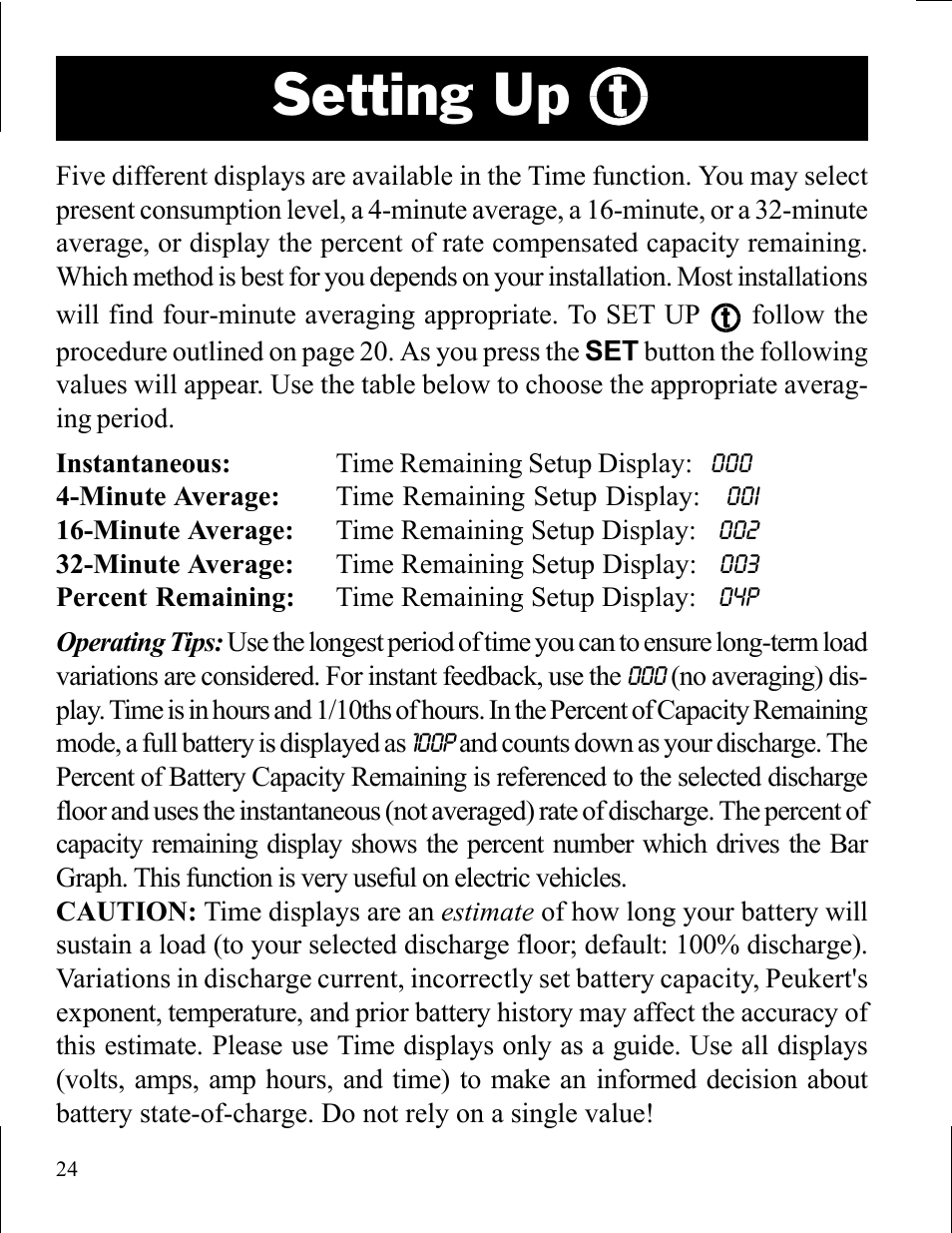 Setting up | Xantrex Technology LINK 10 User Manual | Page 24 / 60