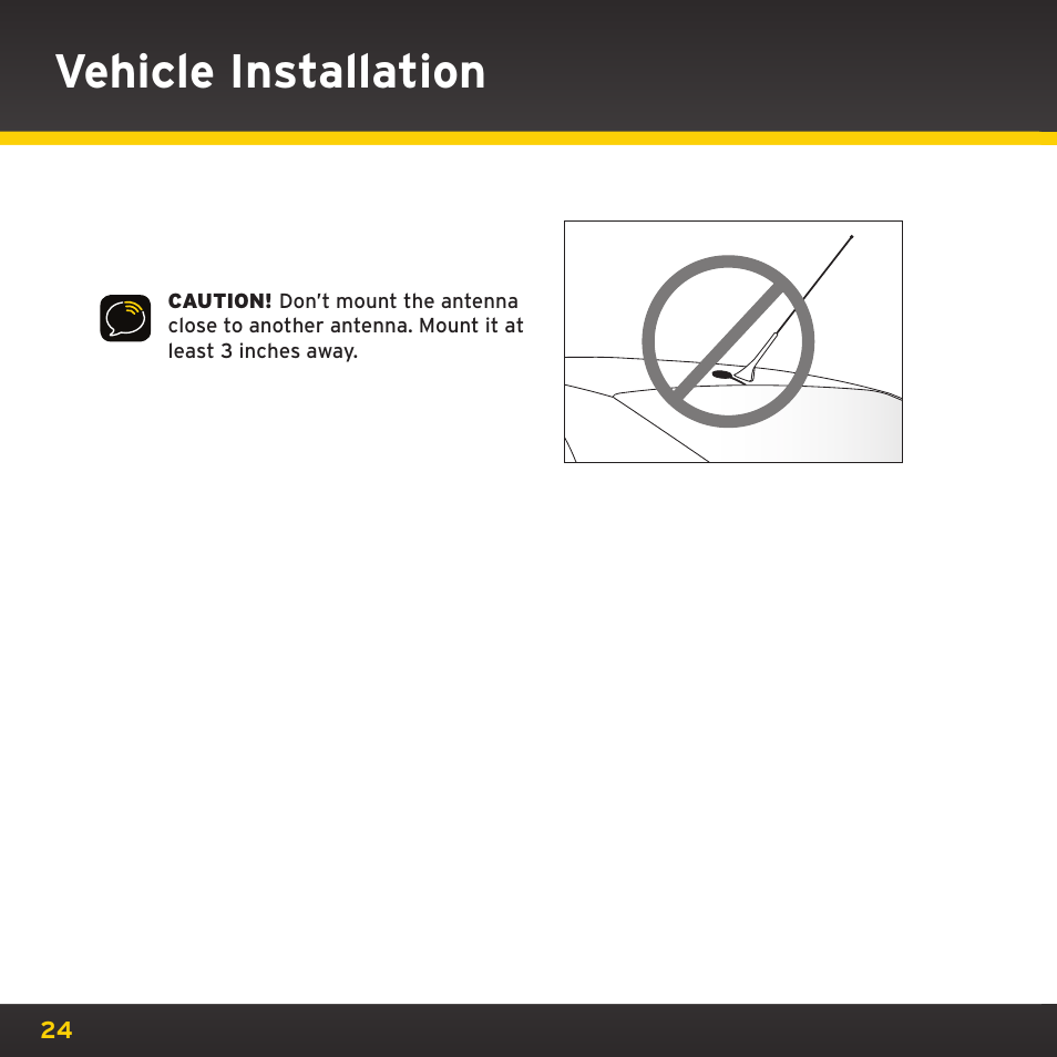 Vehicle installation | XM Satellite Radio XDNX1V1 User Manual | Page 24 / 114