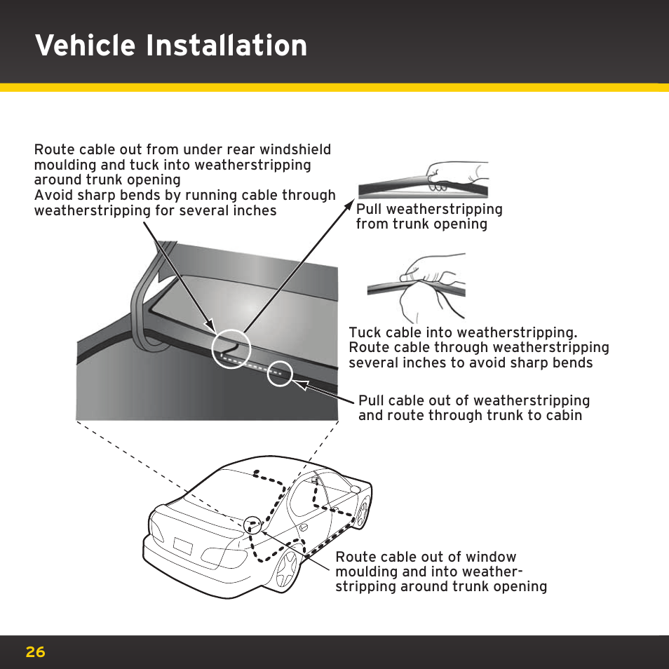 Vehicle installation | XM Satellite Radio XDNX1V1 User Manual | Page 26 / 114