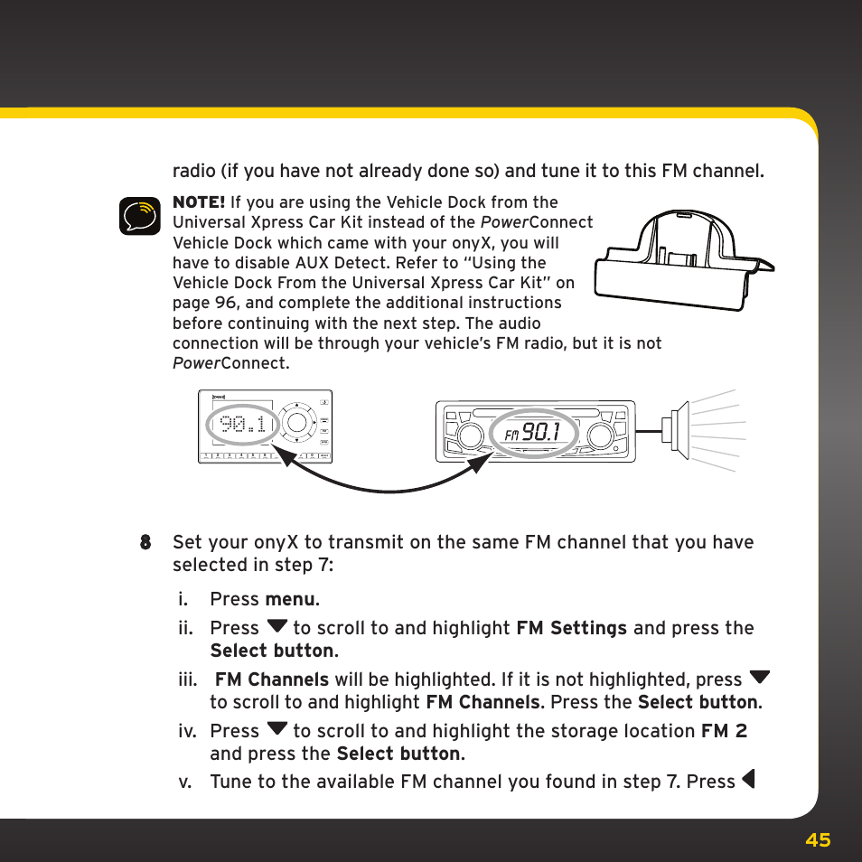 XM Satellite Radio XDNX1V1 User Manual | Page 45 / 114