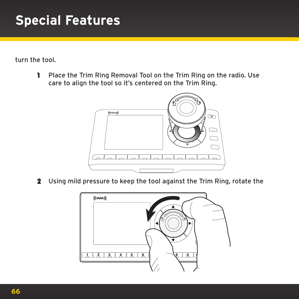 Special features | XM Satellite Radio XDNX1V1 User Manual | Page 66 / 114