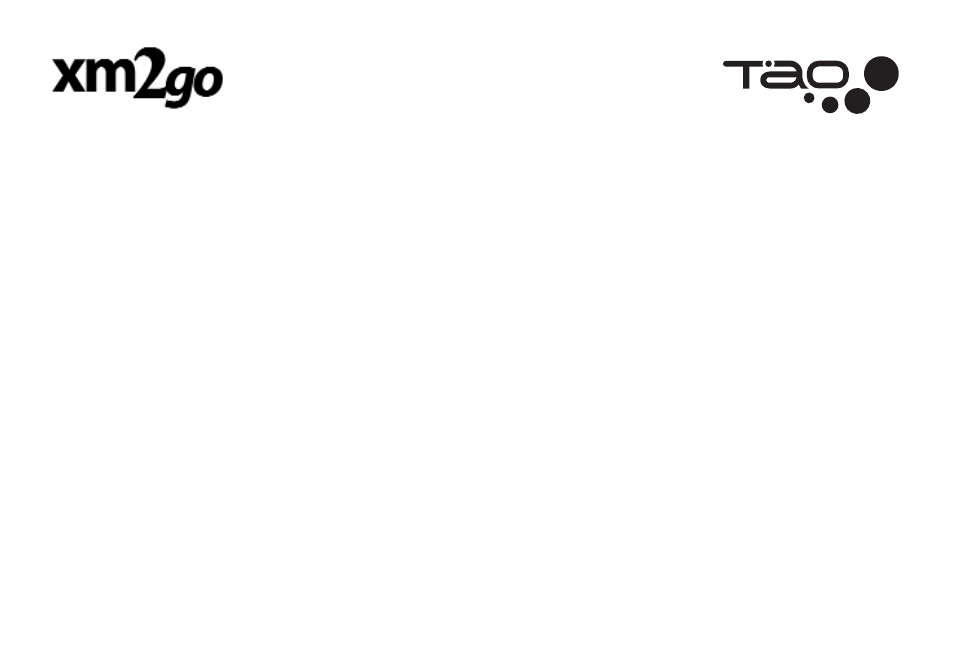 XM Satellite Radio xm2go User Manual | Page 15 / 15