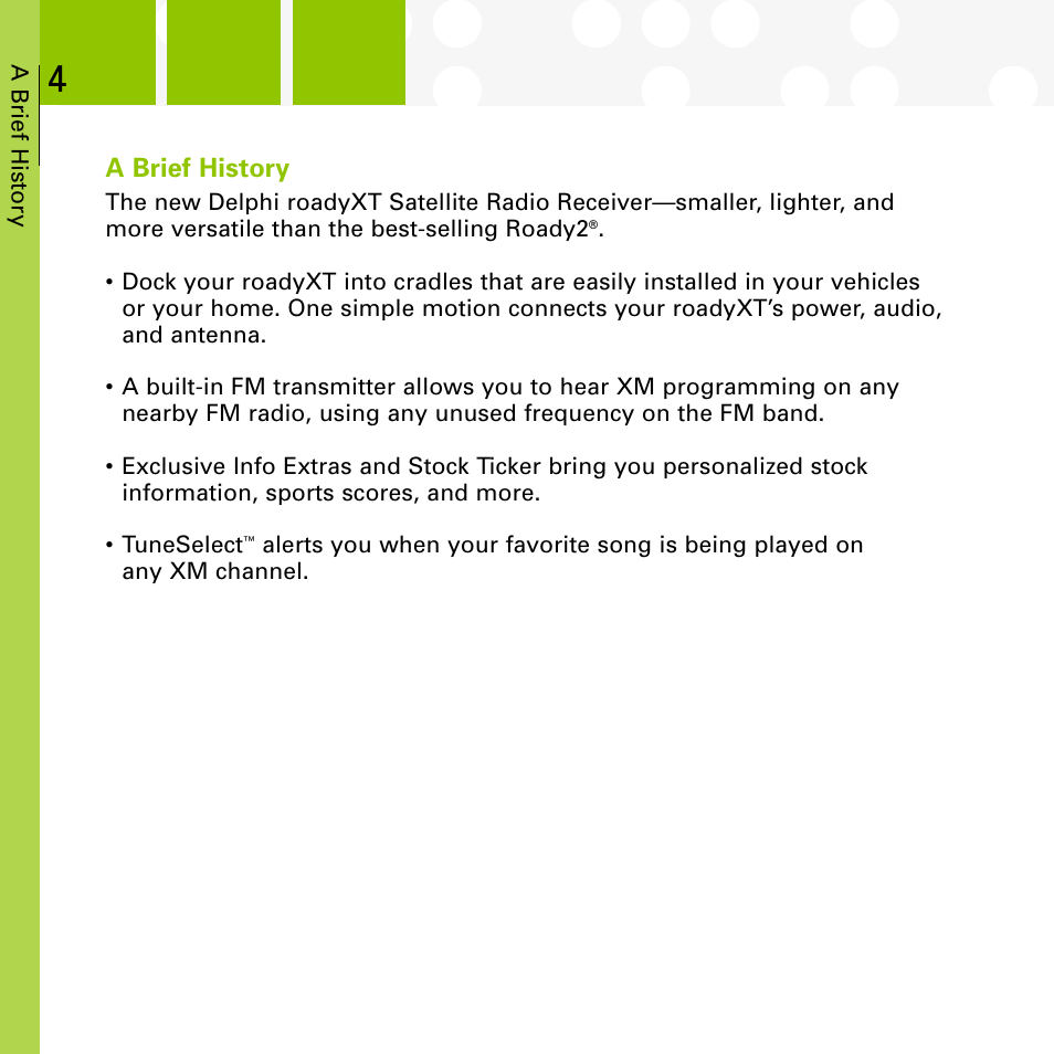 XM Satellite Radio SA10177 User Manual | Page 4 / 32