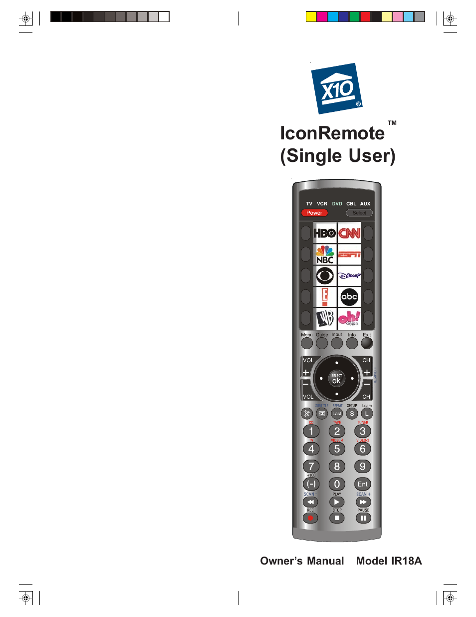 X10 Wireless Technology IR18A User Manual | 11 pages
