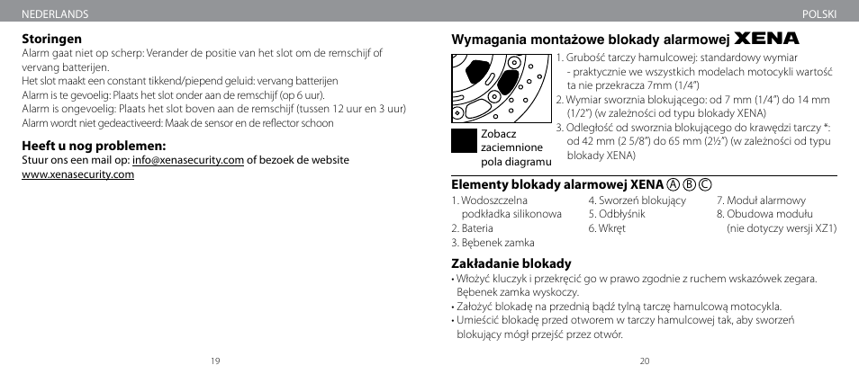 Xena Security XM User Manual | Page 11 / 33