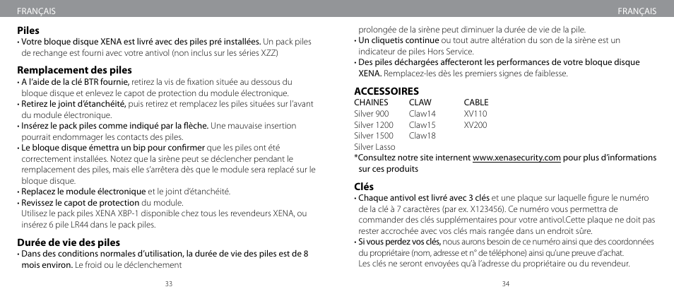 Xena Security XM User Manual | Page 18 / 33
