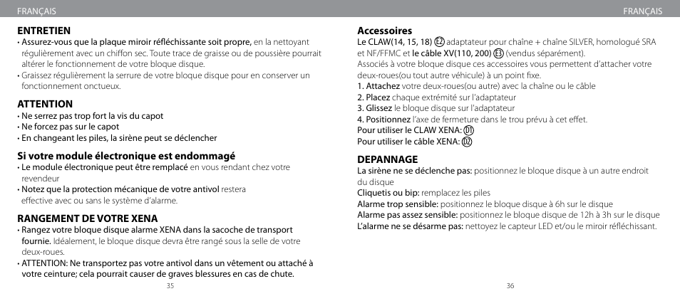 Xena Security XM User Manual | Page 19 / 33