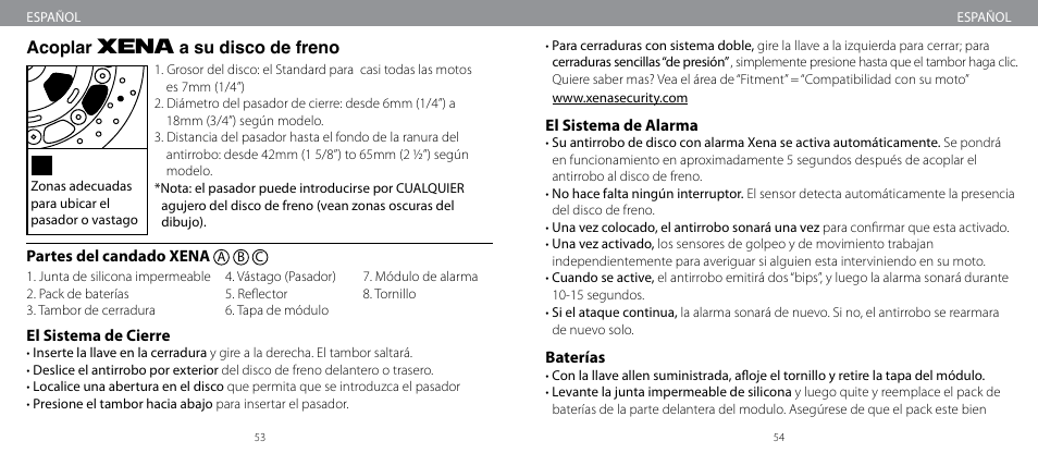 Xena Security XM User Manual | Page 28 / 33