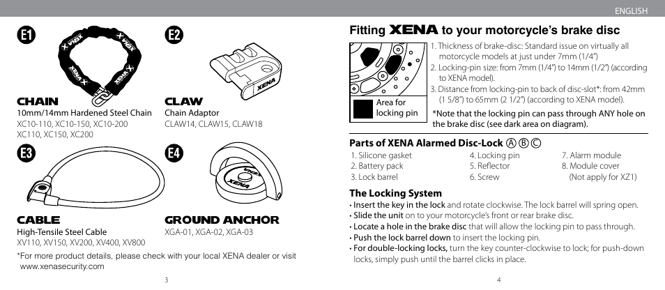 Xena Security XM User Manual | Page 3 / 33