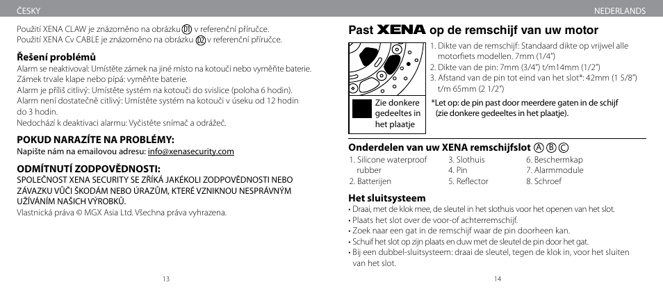 Xena Security XM User Manual | Page 8 / 33