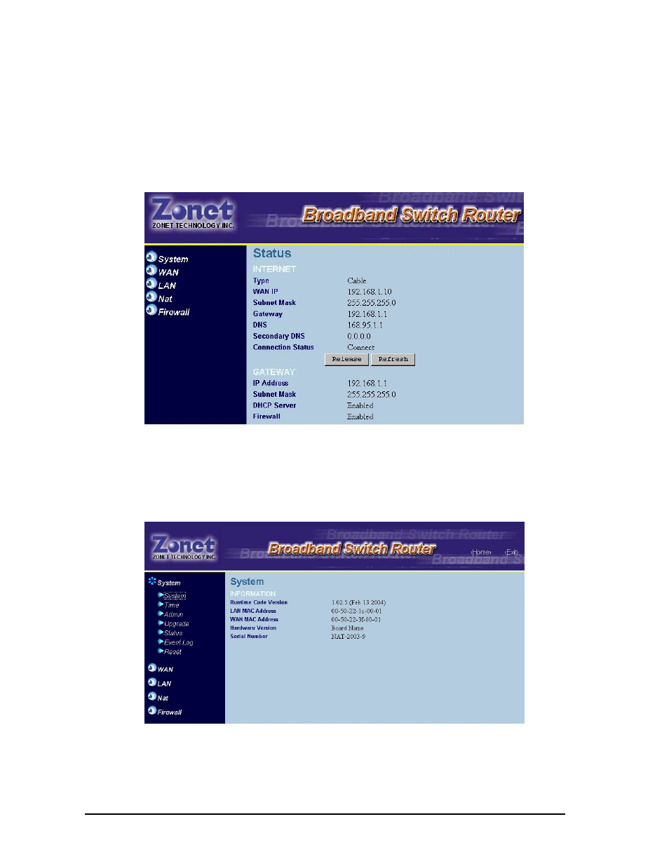 2 system | Zonet Technology ZSR0104C Series User Manual | Page 24 / 63