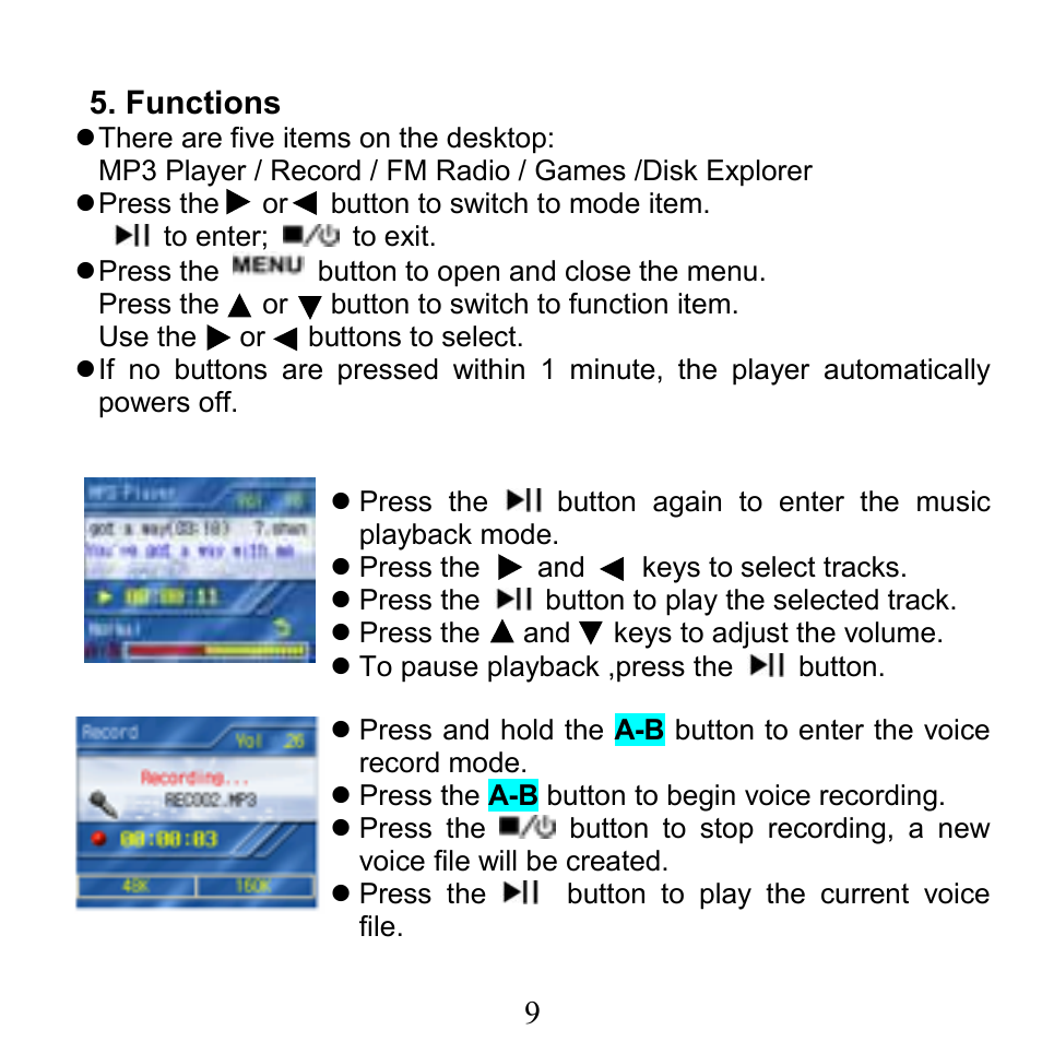 X-Micro Tech. XMP3-N20GFT 210C User Manual | Page 10 / 72