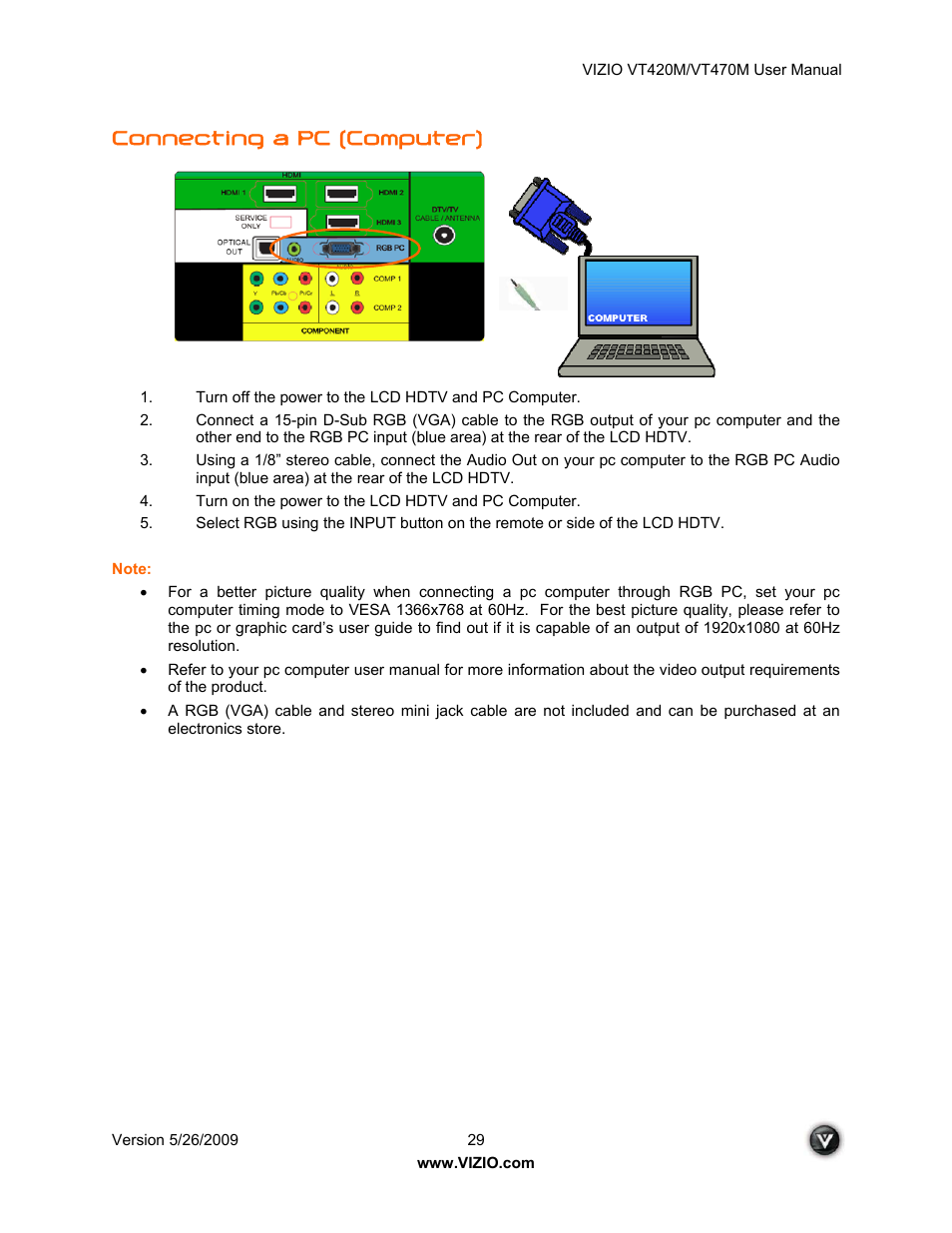 Connecting a pc (computer) | ZyXEL Communications VT470M User Manual | Page 29 / 63