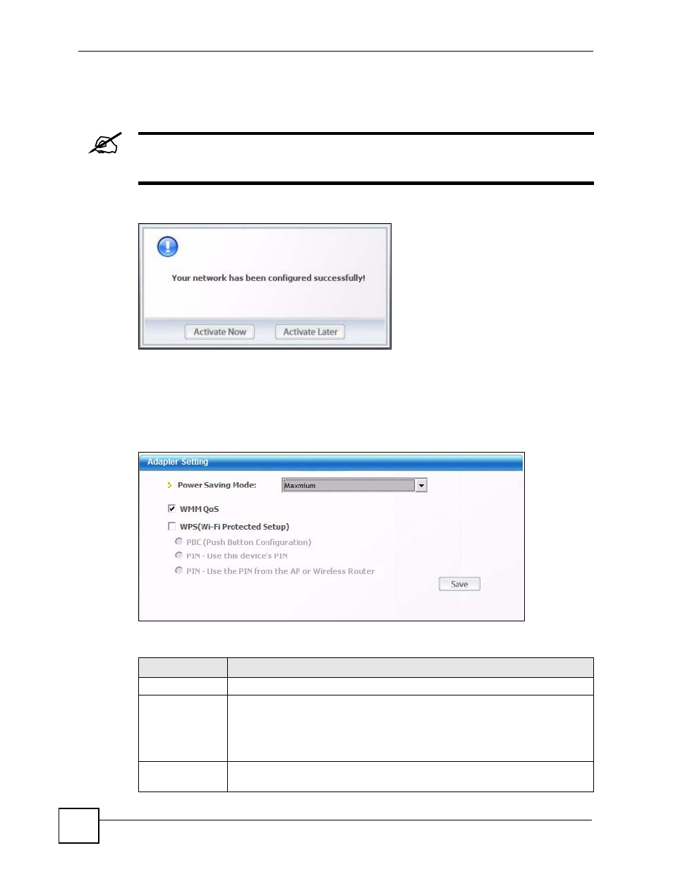 6 the adapter screen | ZyXEL Communications SMG-700 User Manual | Page 58 / 140
