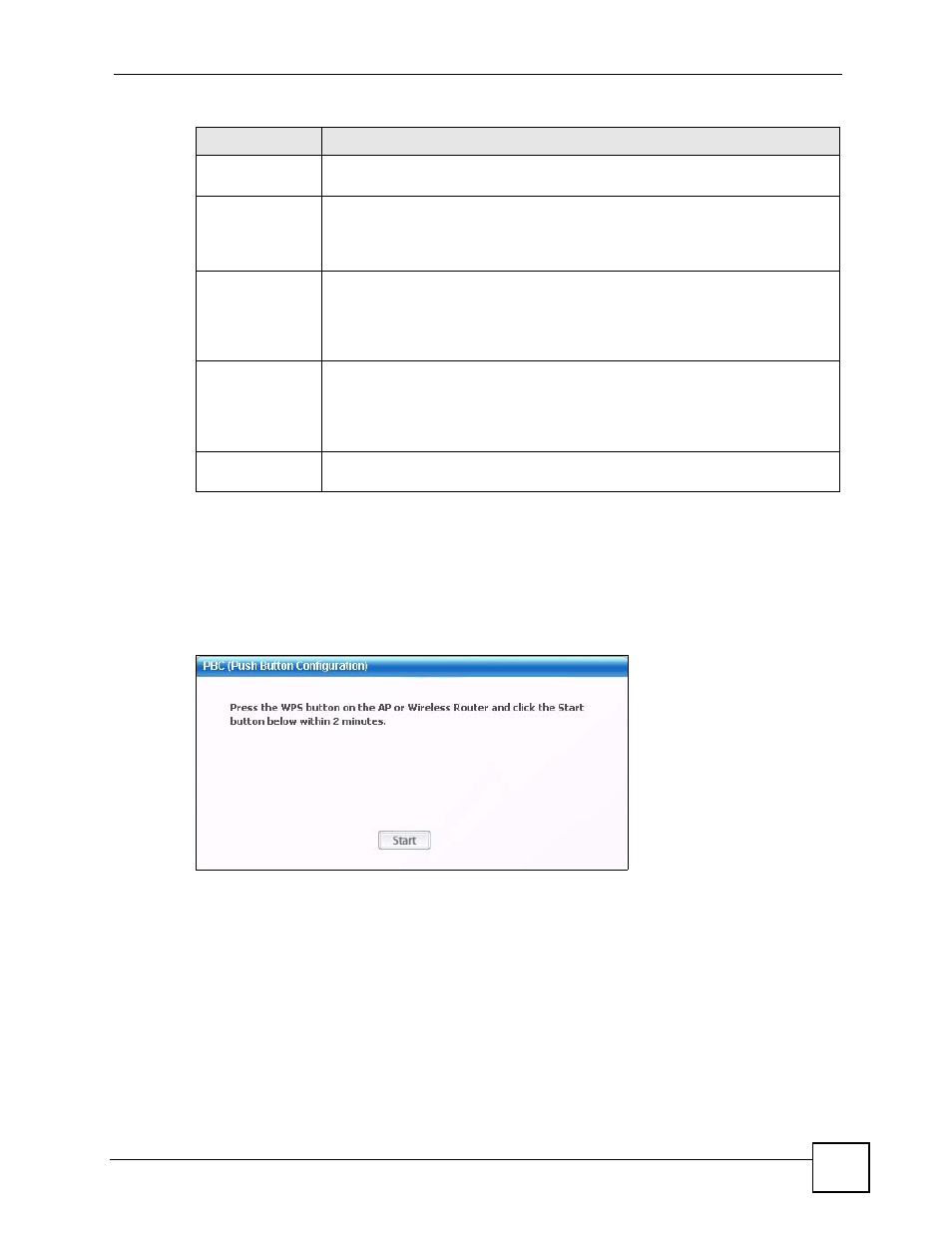 1 wps: pbc (push button configuration) | ZyXEL Communications SMG-700 User Manual | Page 59 / 140